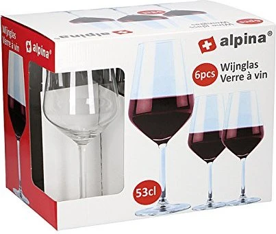 Alpina Rotweinglas, 6 Stück