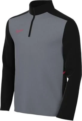 Nike Dri-FIT Football 1/4-Zip Funktionsshirt langarm cool grey/black/bright crimson (Junior)