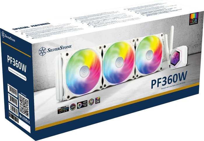 SilverStone Permafrost PF360W-ARGB, weiß, V2