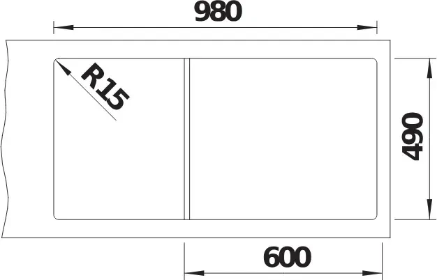 Blanco Etagon XL 6 S InFino vulkangrau