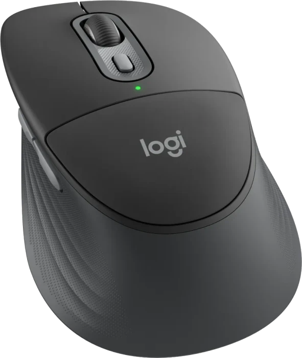 Logitech Signature Comfort M850 L for Business, Graphite, Logi Bolt, USB/Bluetooth