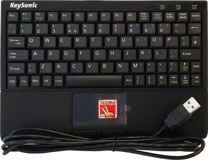 KeySonic ACK-3410, schwarz, USB, UK