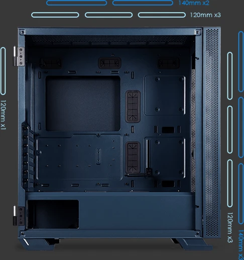 MSI MAG Vampiric 300R Pacific Blue, Glasfenster