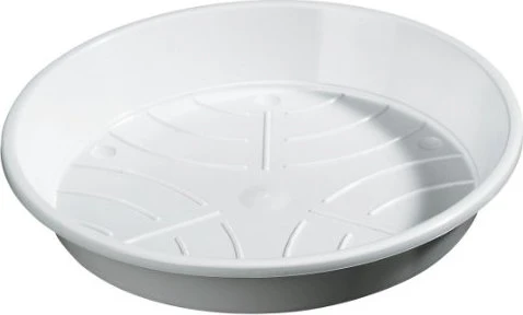 Geli Kunststoff-Blumentopfuntersetzer rund 24cm weiß