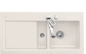Villeroy & Boch Subway 60 Einbau Becken rechts mit Ablauffernbedienung crema