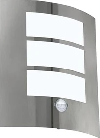 Eglo City Sensor Wandleuchte edelstahl