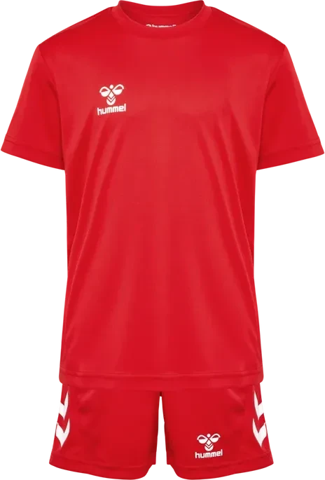hummel Logo Set kurzarm true red (Junior)