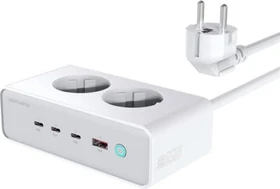4smarts Desk Charger GaN 65W mit AC-Steckdosen weiß