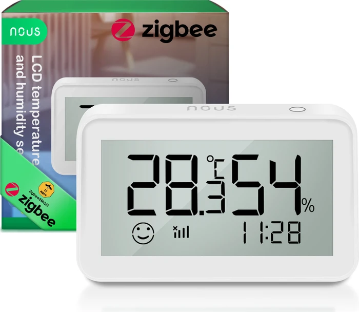 Nous E6 Smart ZigBee LCD Temperatur- und Feuchtigkeitssensor, Temperatur-/Feuchtigkeitssensor