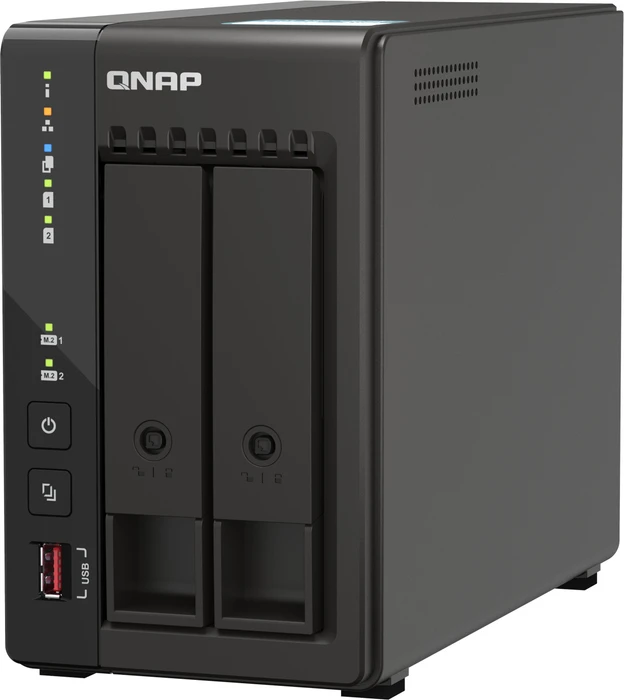 QNAP Turbo Station TS-253E-8G, 8GB RAM, 2x RJ-45 2.5GBase-T, 2x USB-A 3.1