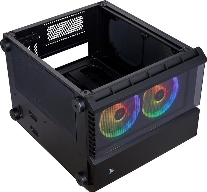 Corsair Crystal Series 280X RGB, schwarz, Glasfenster