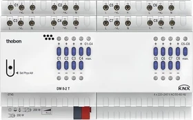 Theben DM 8-2 T KNX Universal-Dimmaktor 8-fach, 200W, 8TE REG (4940285)