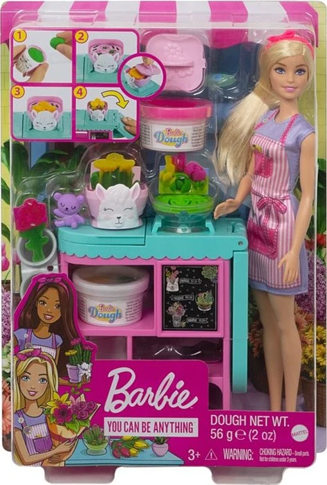 Mattel Barbie - Floristen-Spielset mit blonder Puppe