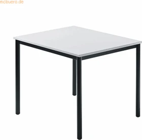 Hammerbacher Meeting D-Serie DR08/5/D Konferenztisch 80x80cm grau/schwarz