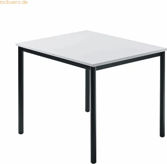 Hammerbacher Meeting D-Serie DR08/5/D Konferenztisch 80x80cm grau/schwarz