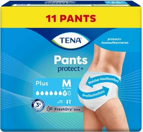 Tena Pants protect+ Plus Schutzhose Größe M, 44 Stück (4x 11 Stück)