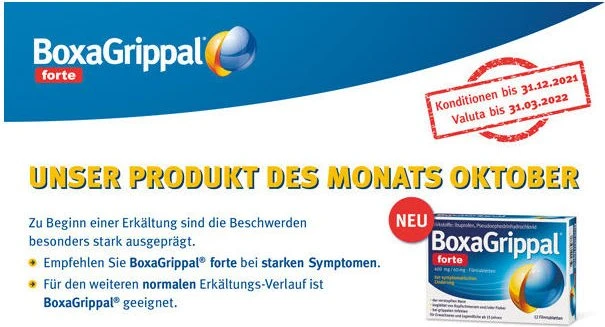 BoxaGrippal forte Erkältungstabletten, 12 Stück