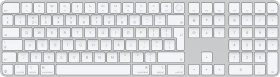 Apple Magic Keyboard mit Touch ID und Ziffernblock für Mac mit Apple Chip (USB-C), weiß/silber, USB/Bluetooth, NL (MXK73N/A)
