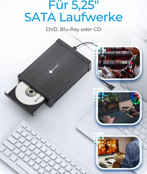 RaidSonic Icy Box IB-525-U3, 5.25", USB 3.0