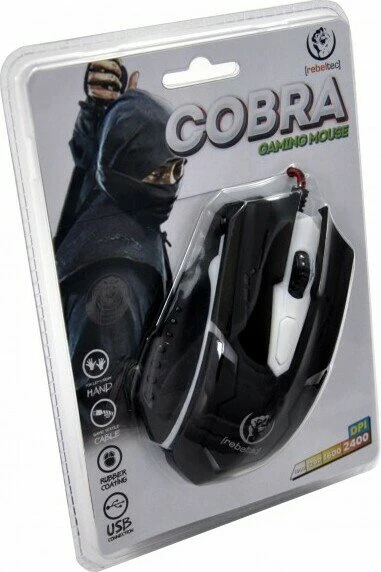 Rebeltec Cobra Gaming Mouse schwarz, USB