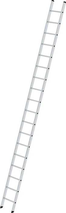 Günzburger Steigtechnik Alu Anlegeleiter ohne Traverse, 18 Stufen