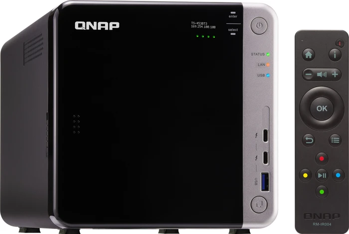 QNAP Turbo Station TS-453BT3-8G, 8GB RAM, 1x RJ-45 10GBase-T, 2x RJ-45 1000Base-T