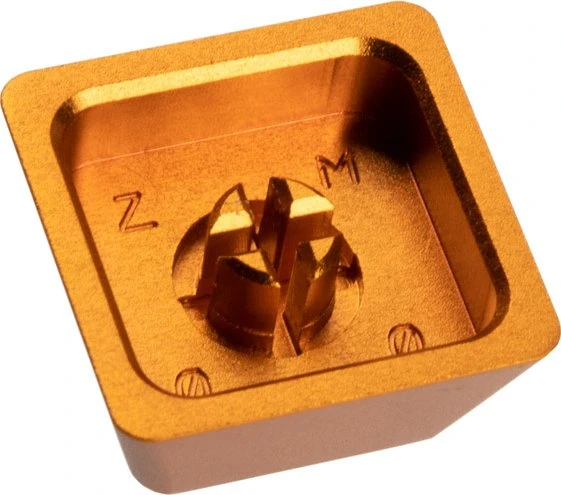 Zomoplus Keycap Battle City Basisstation, Aluminium, gold/weiß, 1 Taste