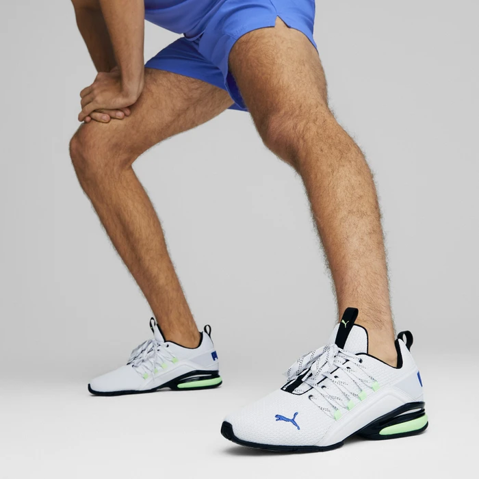 Puma Axelion Refresh puma white/fizzy lime/clyde royal (Herren)