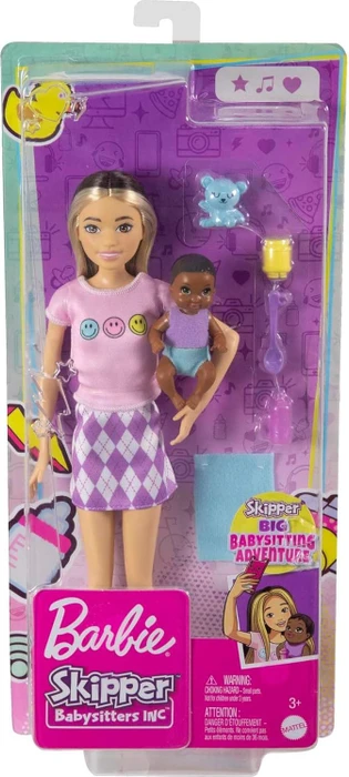 Mattel Barbie - Skipper Babysitters Inc. Two-tone Hair Doll with Baby Doll
