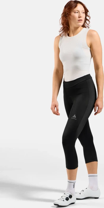 Odlo Essential Tights Fahrradhose 3/4 schwarz (Damen)