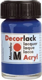Marabu Decorlack Acryl Acrylfarbe, mittelblau, 15ml