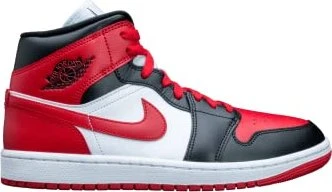 Nike Air Jordan 1 Mid black/white/gym red (Damen)
