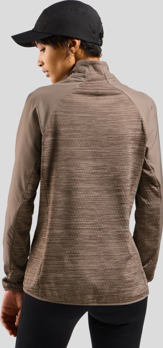 Odlo The Run Easy Warm Hybrid Funktionsjacke cinder (Damen)