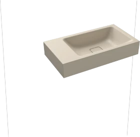 Kaldewei Cono 3073 Wandwaschtisch 55x30x10cm, ohne Hahnloch, warm beige 20