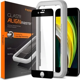 Spigen Screen Protector GLAS.tR AlignMaster für Apple iPhone SE (2022)/SE (2020)/8/7