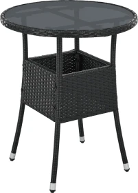 Juskys Yoro Gartentisch 60cm schwarz