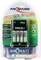 Ansmann Powerline 4 maxE Plus inkl. 4x Mignon AA NiMH Akkus 2500mAh Vorschaubild