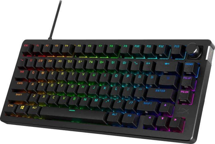 HP HyperX Alloy Rise 75, PBT, LEDs RGB, hot-swap, HyperX Linear, USB, DE