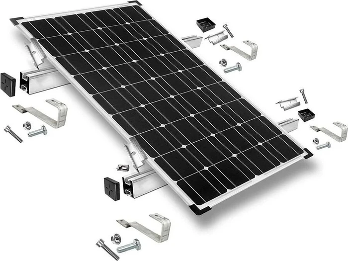 Offgridtec Befestigungskit Biberschwanz Dachhaken, Schrägdach, für 1 Panele mit Rahmenhöhe 30mm