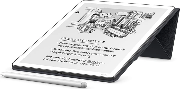 Amazon Folio Schutzhülle für Kindle Scribe, Leder, graphit