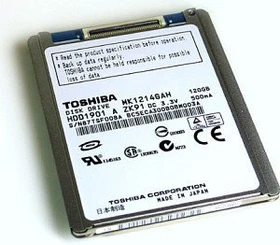 Toshiba 120GB, 1.8" / LIF IDE