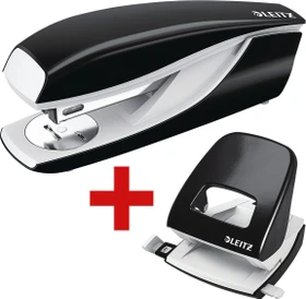 Leitz NeXXt, Locher und Heftgerät 5095, schwarz, Set