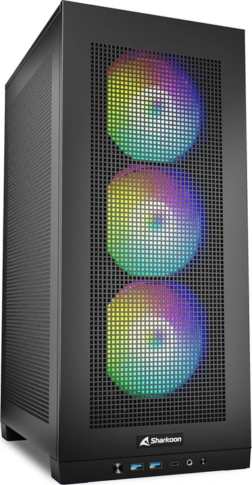 Sharkoon Rebel C20 RGB Black, Mini-ITX