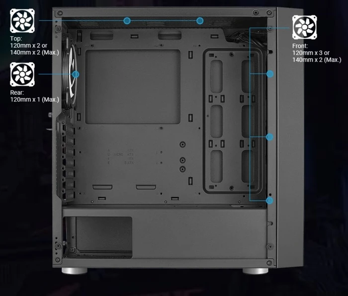 AeroCool Skribble ARGB, Glasfenster