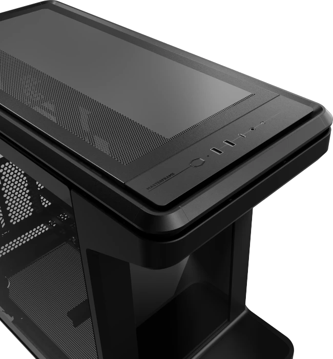 Cooler Master MasterFrame 360 Stage LCD, schwarz, Glasfenster