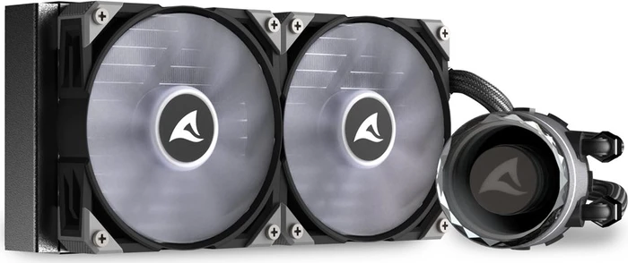 Produktbild von Sharkoon S80 RGB AIO 240mm, Wasserkühlung Schwarz Outlet