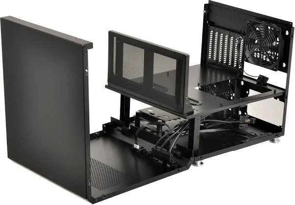 Lian Li PC-V33WX schwarz, Glasfenster