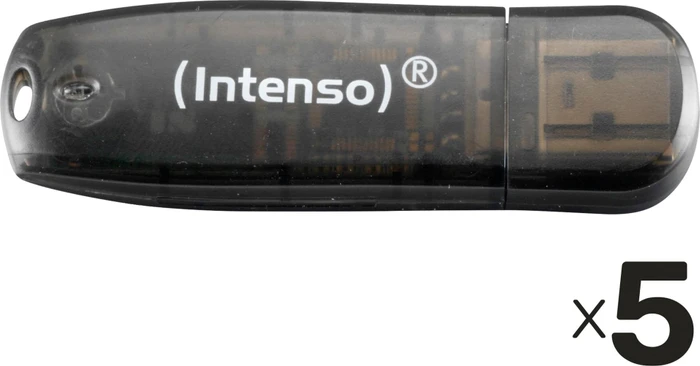 Intenso Rainbow Line 16GB, USB-A, USB 2.0, 5er-Pack