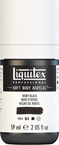 Liquitex Professional Soft Body Acrylic ivory black, 59ml