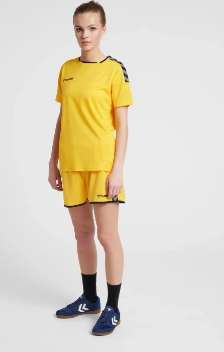 hummel Authentic Poly Jersey Funktionsshirt kurzarm gelb (Damen)